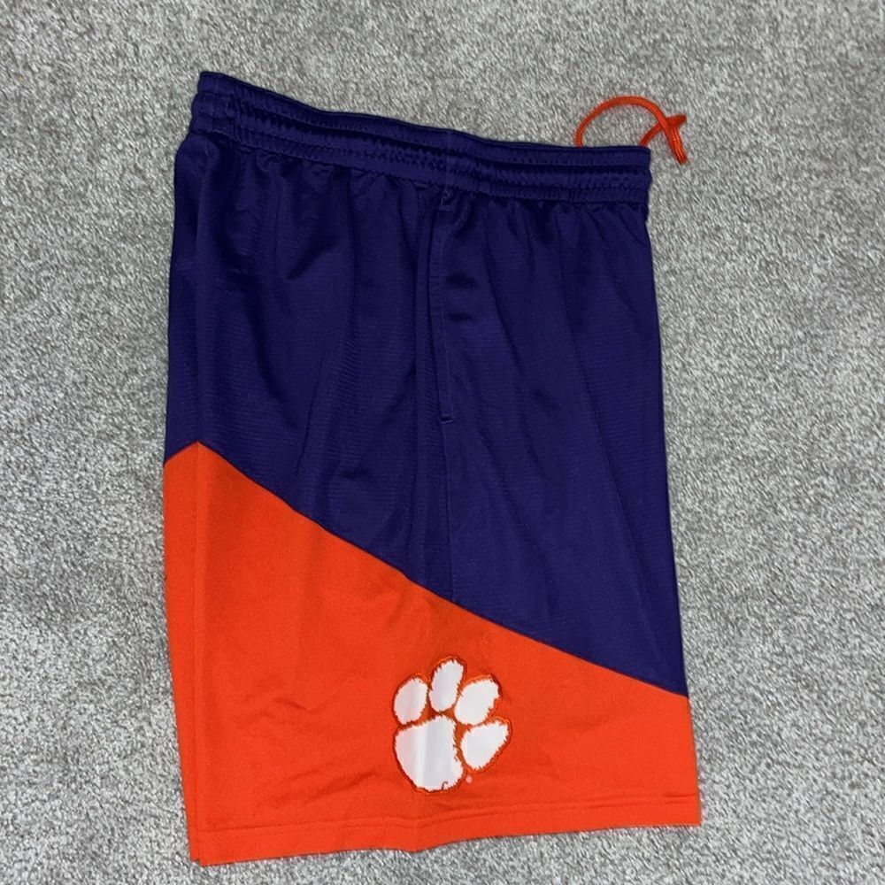 New Nike Clemson Tigers Big swoosh Paw basketball athletic team men’s shorts XL